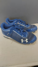 Load image into Gallery viewer, UA blue baseball cleats 8