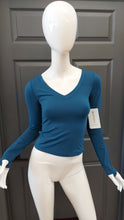 Load image into Gallery viewer, Athleta blue top XS
