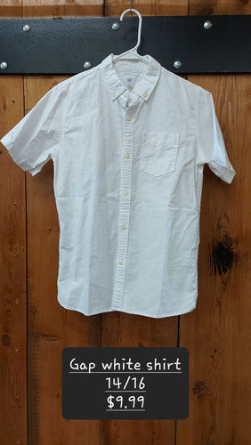 Gap white shirt 14/16