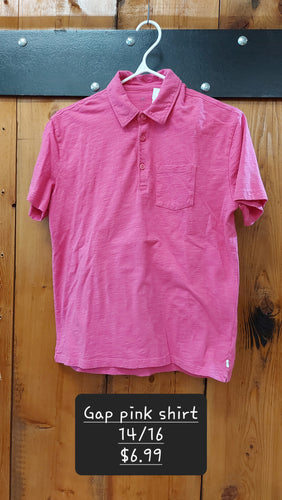 Gap pink shirt 14/16