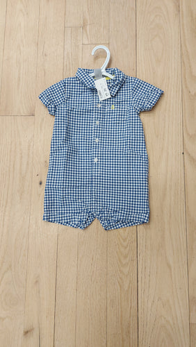 Carter's plaid romper 18m