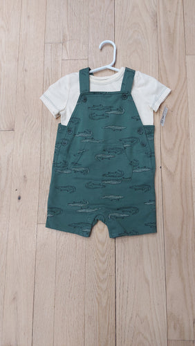 Carter's green romper 2