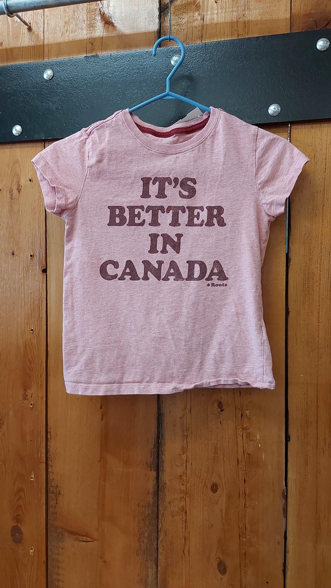Roots pink tee 7/8