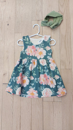 Sewing by design green dress 2
