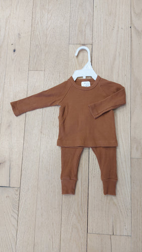 Mebie baby brown outfit 0-3m