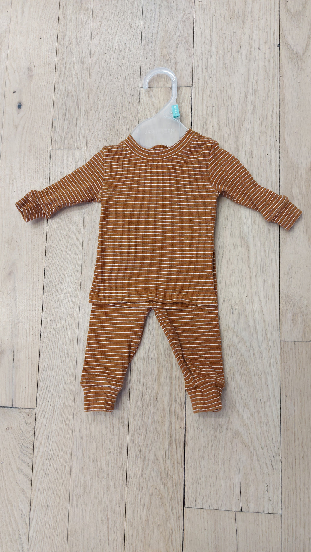Mebie baby striped outfit 0-3m