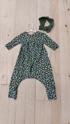 STE green romper 12m