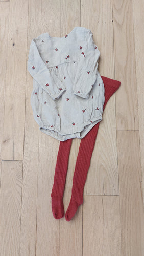 H&M beige romper 12m