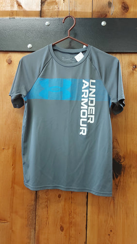 UA grey tee YLG