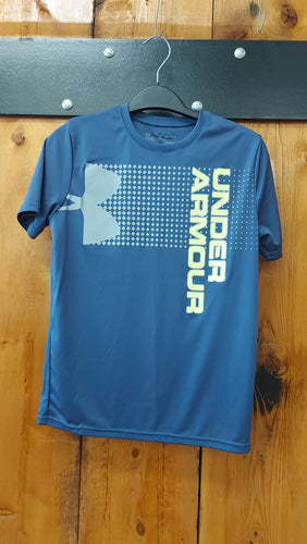 UA blue tee YLG