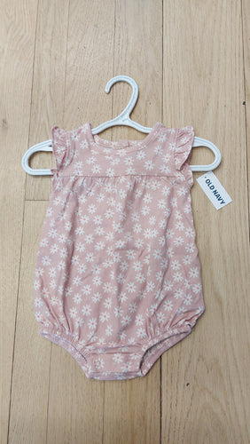 Old Navy floral romper 3m