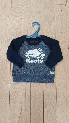 Roots blue sweatshirt 6/12M