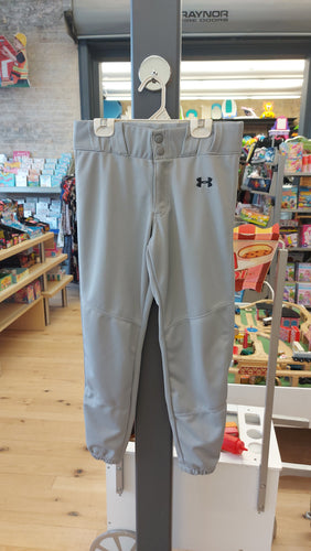 UA grey baseball  pants YXL