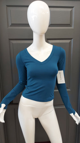 Athleta blue top XS