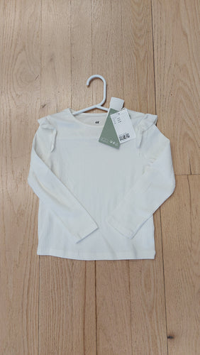 H&M white shirt 3/4
