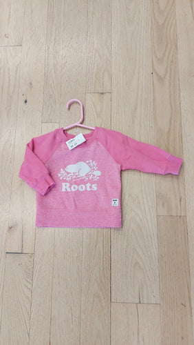 Roots pink sweater 3-6m