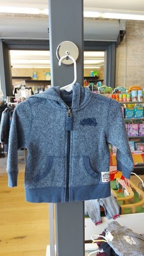 Roots blue sweater 6-12m