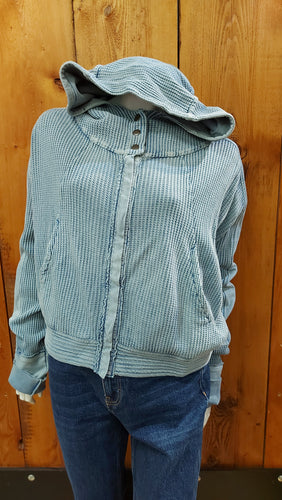 Free People blue sweater L