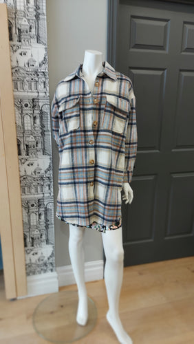 Papillon plaid coat L