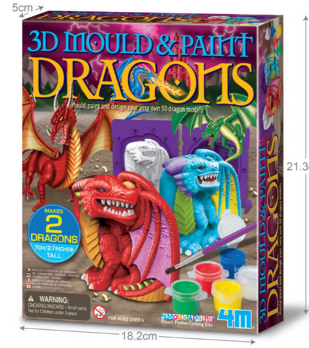 3D Mould & Paint Dragons