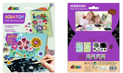 Scratch Flower Greeting Card