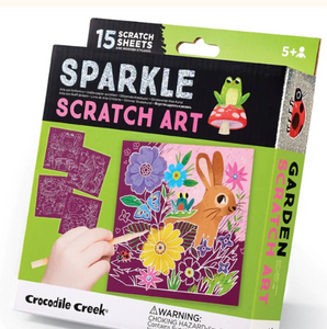 Sparkle Scratch Art - Garden