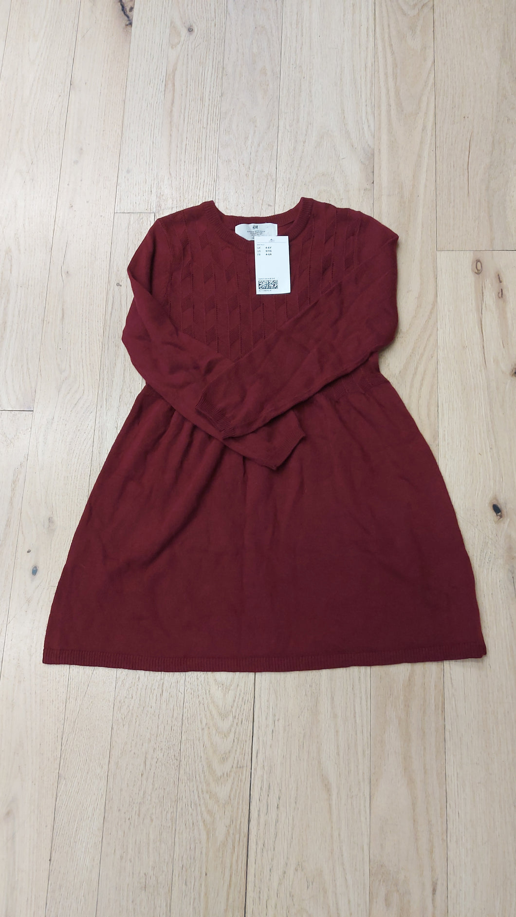 H&M burgundy dress 5/6