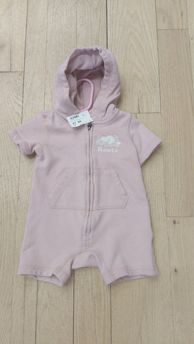 Roots pink romper 6m