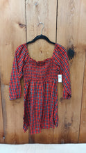 Load image into Gallery viewer, Old Navy red plaid dress 10