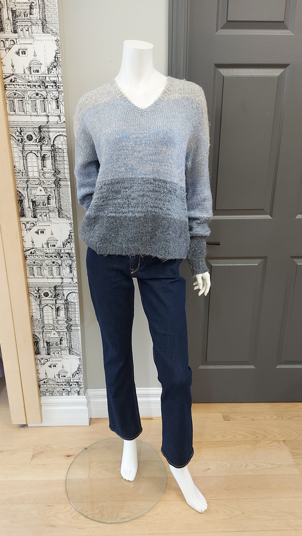 Charlie B blue sweater M