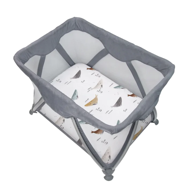 Kushies Playpen Sheet Whale