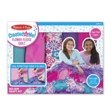 Load image into Gallery viewer, Flower Fleece Quilt