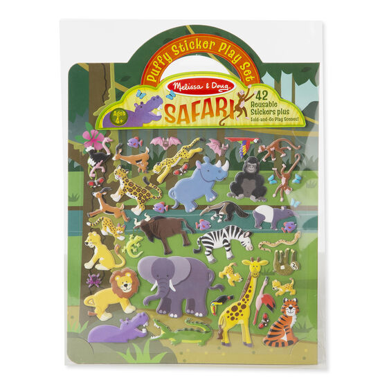 Reusable Puffy Stickers Safari