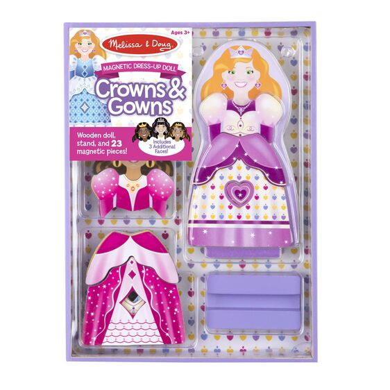 Magnetic Dress-Up - Crowns and Gowns