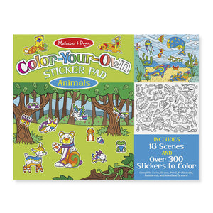 Color-Your-Own Sticker Pad - Animals