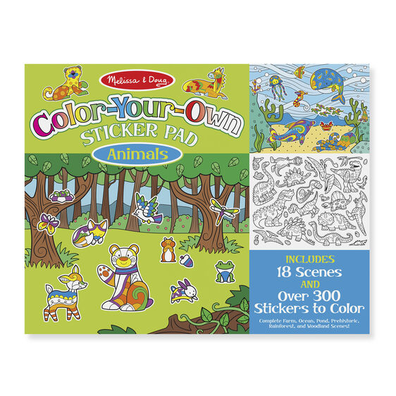 Color-Your-Own Sticker Pad - Animals