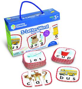 3 Letter Word Puzzle Cards