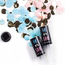 Load image into Gallery viewer, Gender Reveal Confetti Poppers