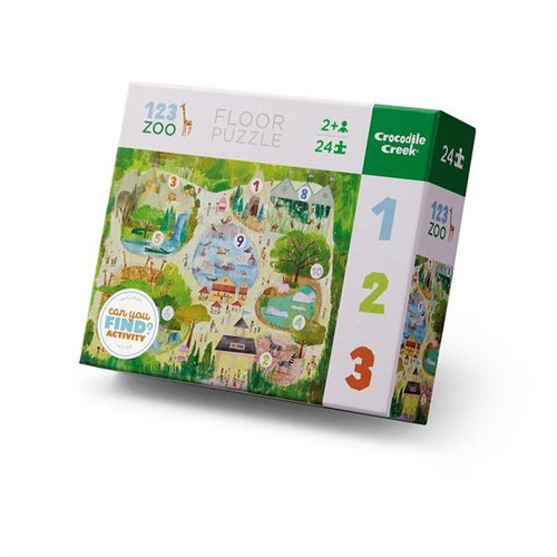123 Zoo Floor Puzzle - 24 Pieces