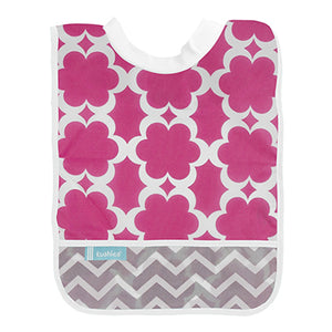 Ribneck Bib Fuschia Flowers