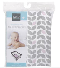 Load image into Gallery viewer, Kushies Playpen Sheet - Grey Petal