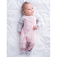 Load image into Gallery viewer, Juddlies Organic Playsuit - Dogwood Pink - 6-12m
