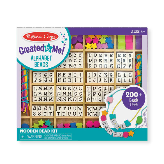 Wooden Alphabet Beads