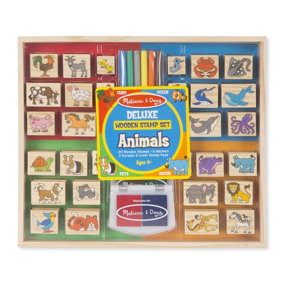 Deluxe Wooden Stamp Set - Animal