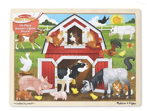 Wooden Jigsaw Puzzle - Barnyard Buddies