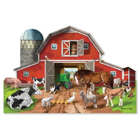 Floor Puzzle - Busy Barn