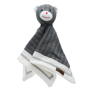 Juddlies Organic Lovey - Bear Black