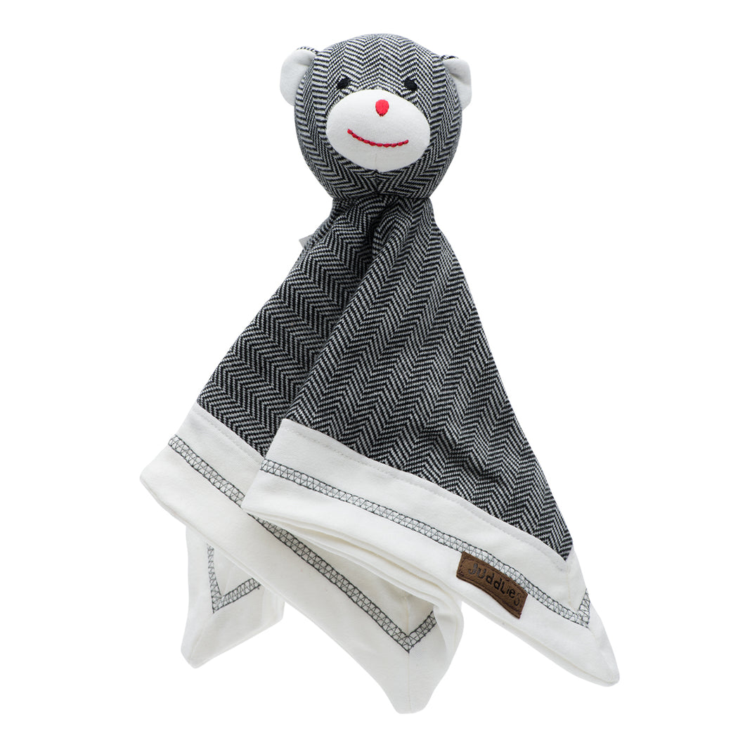 Juddlies Organic Lovey - Bear Black