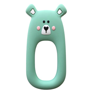 Silicone Teether Bear/Mint