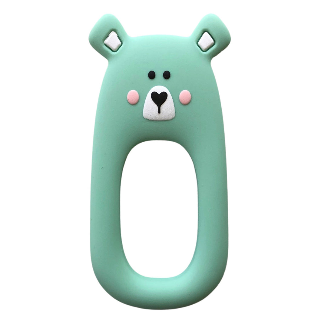 Silicone Teether Bear/Mint
